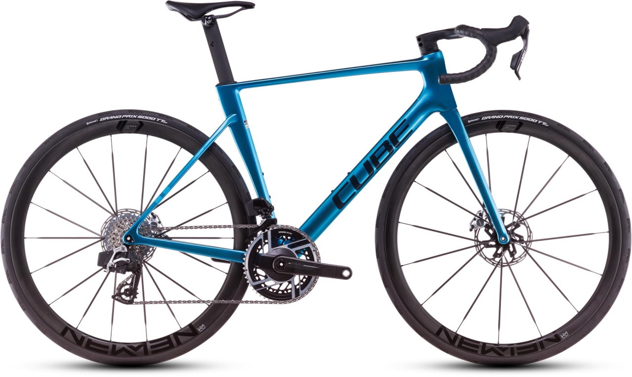 Cube Litening AIR C:68X SLX chromeblue n carbon 2025 - Bici da corsa di carbonio per