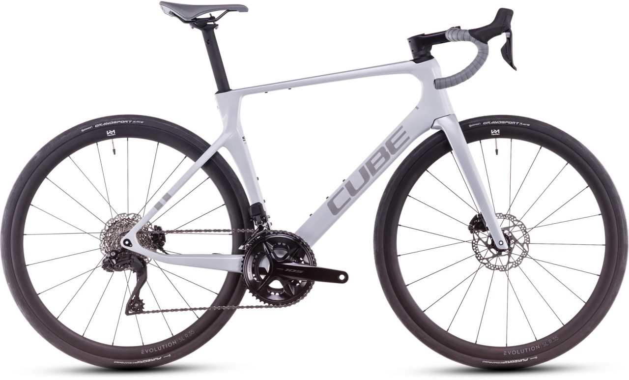 Cube Agree C:62 ONE foggrey n grey 2025 - Bici da corsa di carbonio per