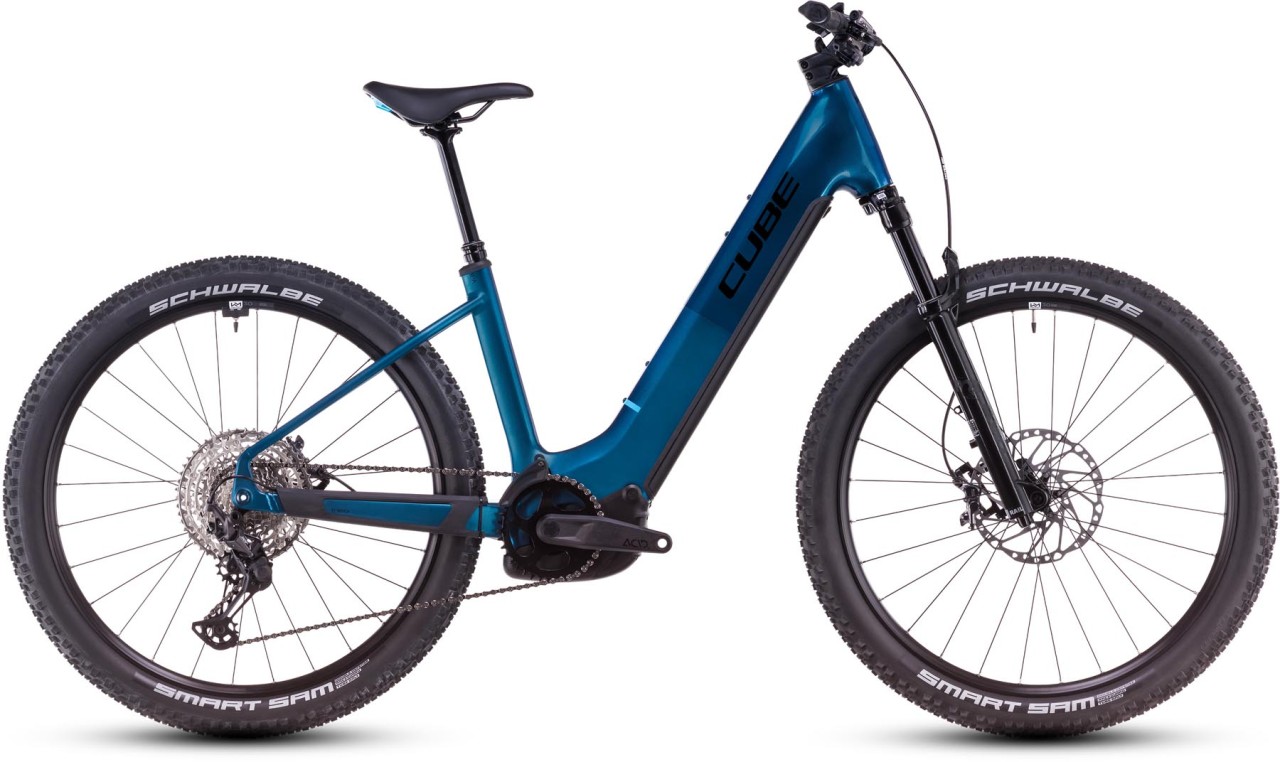 Cube Reaction Hybrid SLX nebula n blue - E-Bike Hardtail Mountainbike per principianti