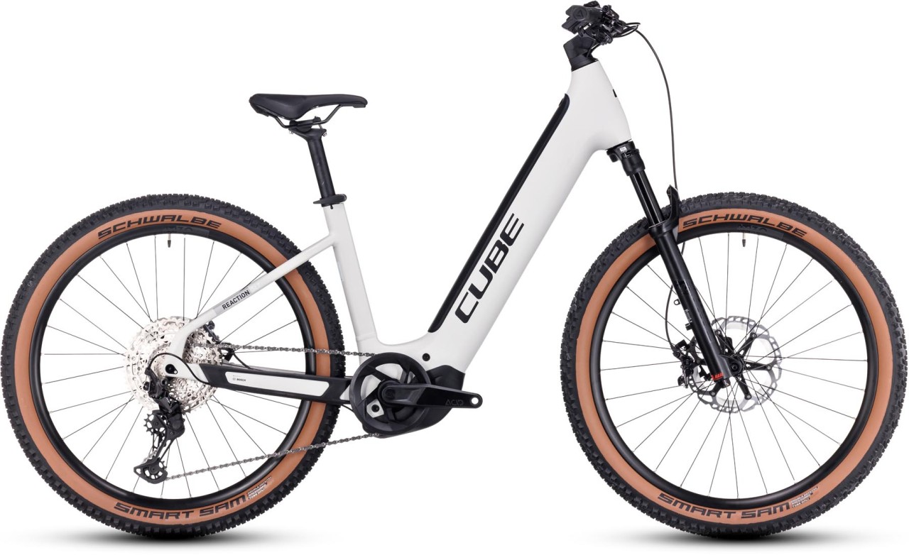 Cube Reaction Hybrid SLT 750 silver n cream 2024 - E-Bike Hardtail Mountainbike per principianti