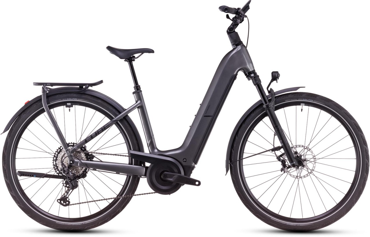 Cube Kathmandu Hybrid SLX graphite n black - E-Bike da Trekking per principianti