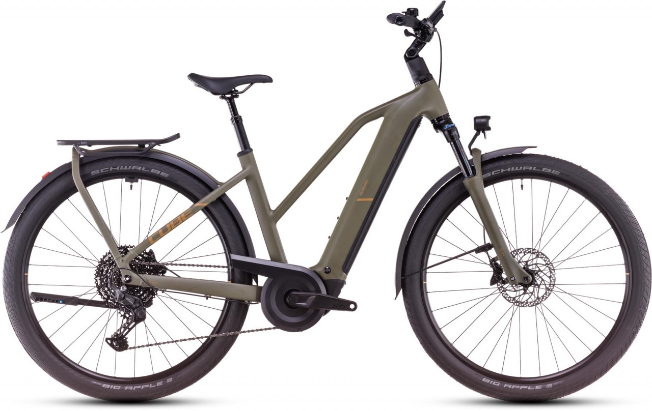 Cube Kathmandu Hybrid Pro 800 dustyolive n gold 2025 - E-Bike da Trekking per Donne