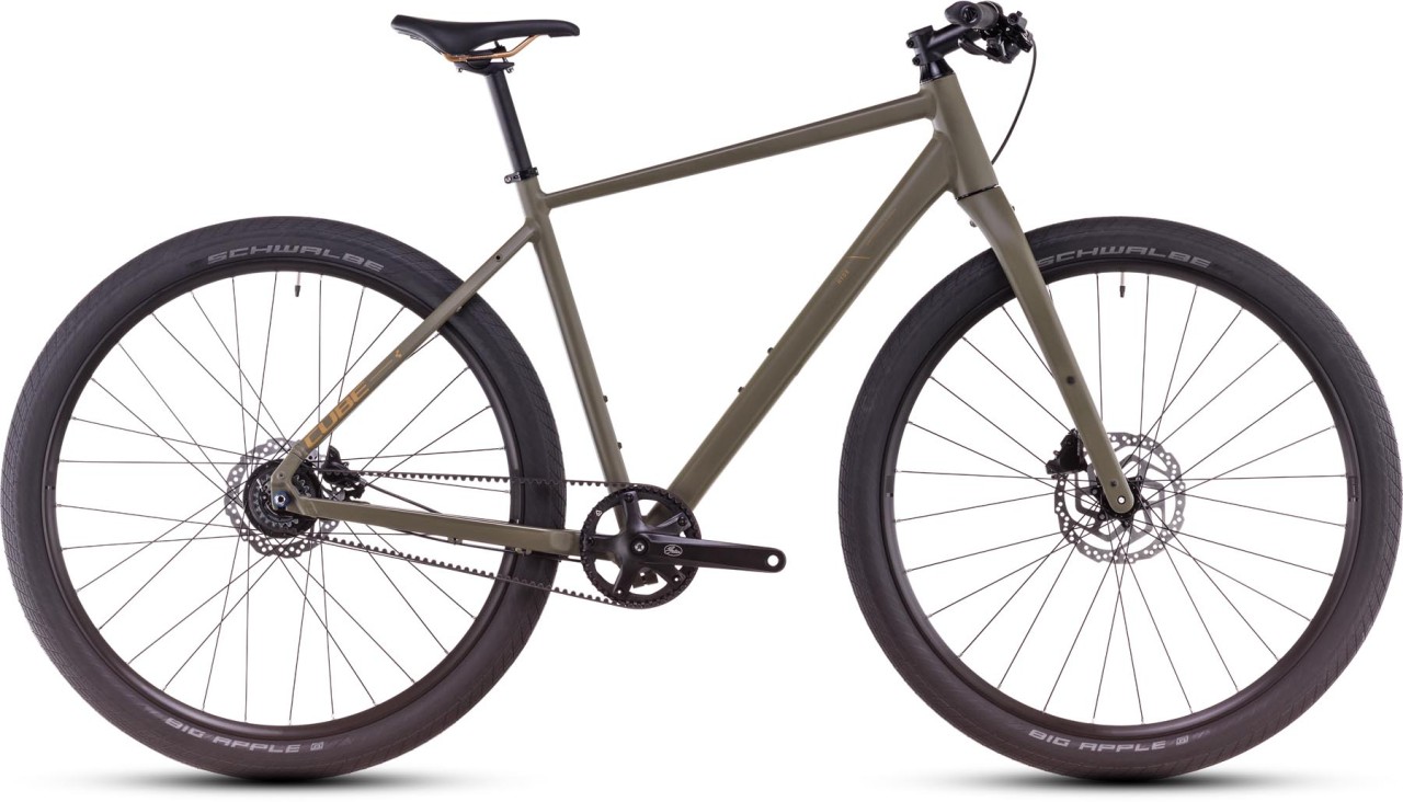 Cube Hyde Pro dustyolive n gold 2025 - Bici da Fitness per Uomini - con danni alla vernice