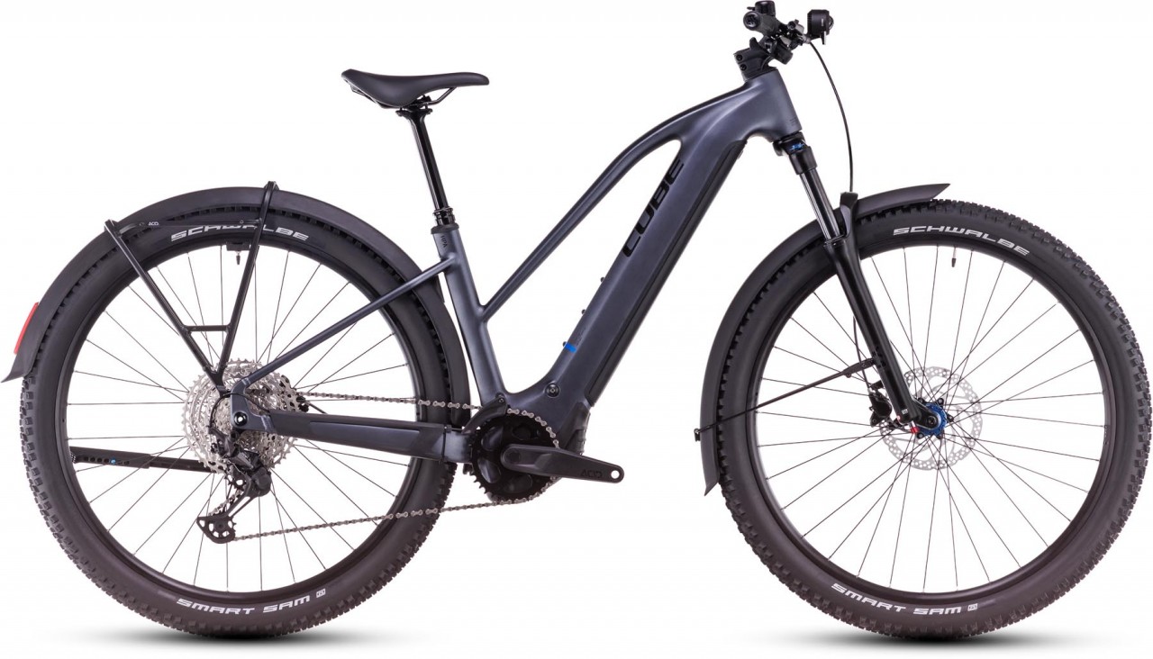 Cube Reaction Hybrid Pro Allroad 800 metallicgrey n black 2025 - E-Bike Hardtail Mountainbike per Donne