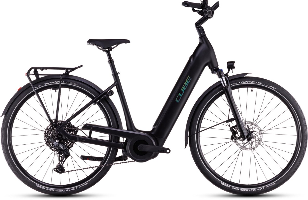 Cube Supreme Hybrid Pro 625 black n spectral 2025 - E-Bike da Trekking per principianti