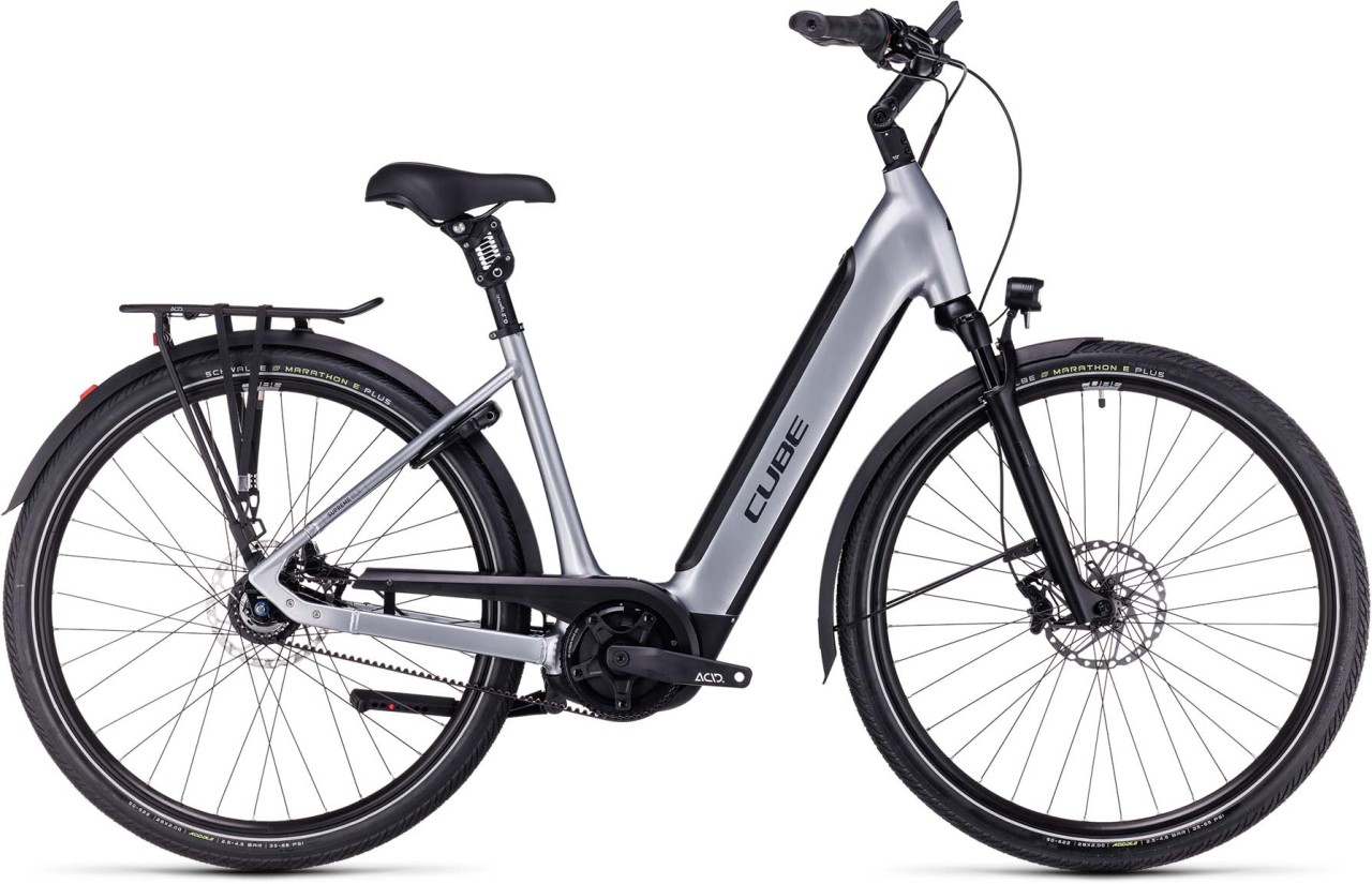 Cube Supreme Hybrid SLX 625 polarsilver n black 2023 - E-Bike da Trekking per principianti - con danni alla vernice