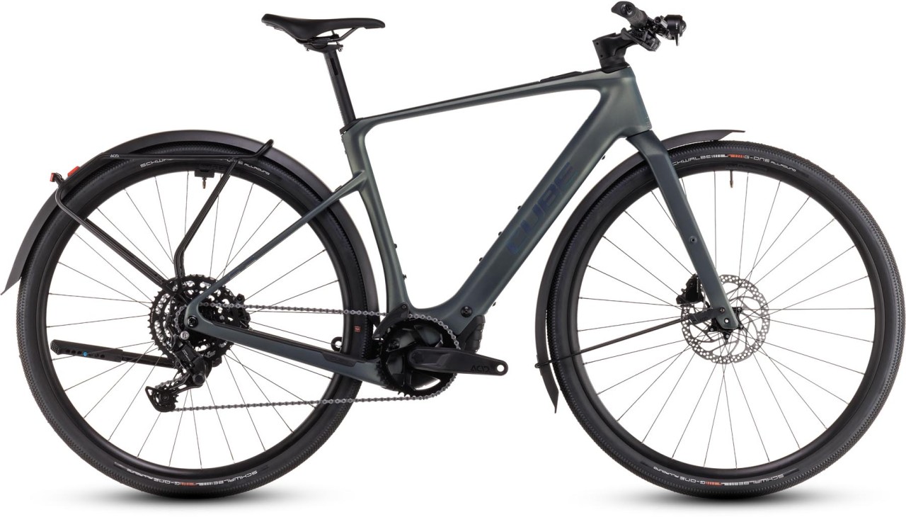 Cube Nulane Hybrid C:62 Race FE 400X sagebrushgreen n prism 2025 - E-Bike da Fitness per Uomini