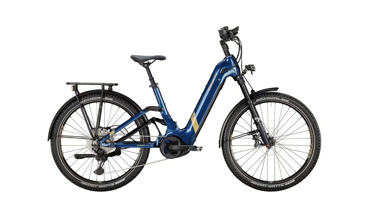 Conway Cairon SUV FS 7.7 625Wh blue metallic / bronze metallic 2023 - E-Bike Fully Mountainbike per principianti