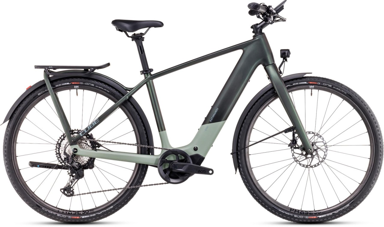 Cube Kathmandu Hybrid C:62 SLT 400X stellar n origanogreen 2025 - E-Bike da Trekking per Uomini