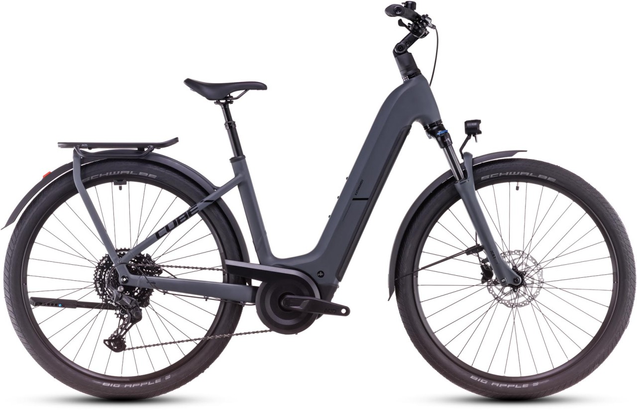 Cube Kathmandu Hybrid ONE shadowgrey n black - E-Bike da Trekking per principianti