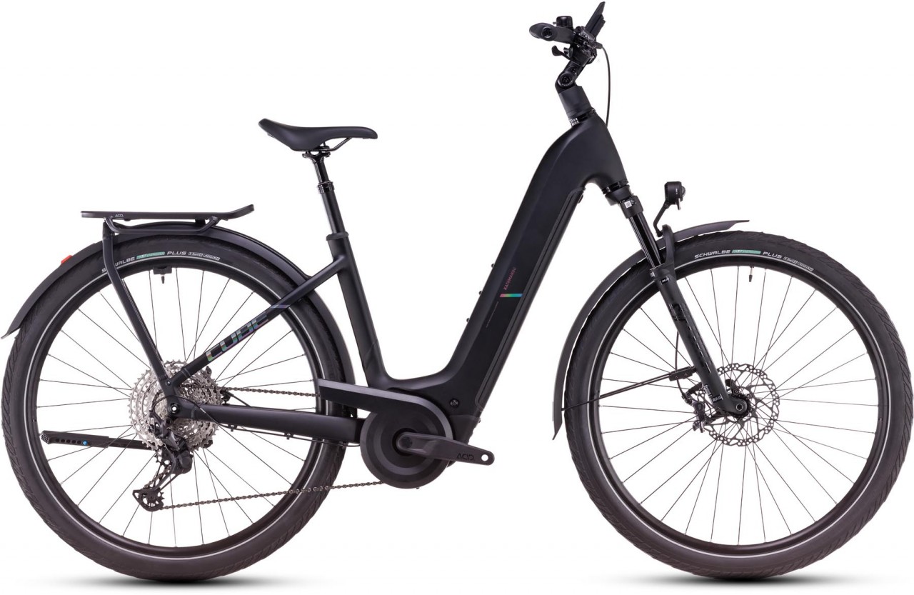 Cube Kathmandu Hybrid EXC 800 black n prism 2025 - E-Bike da Trekking per principianti