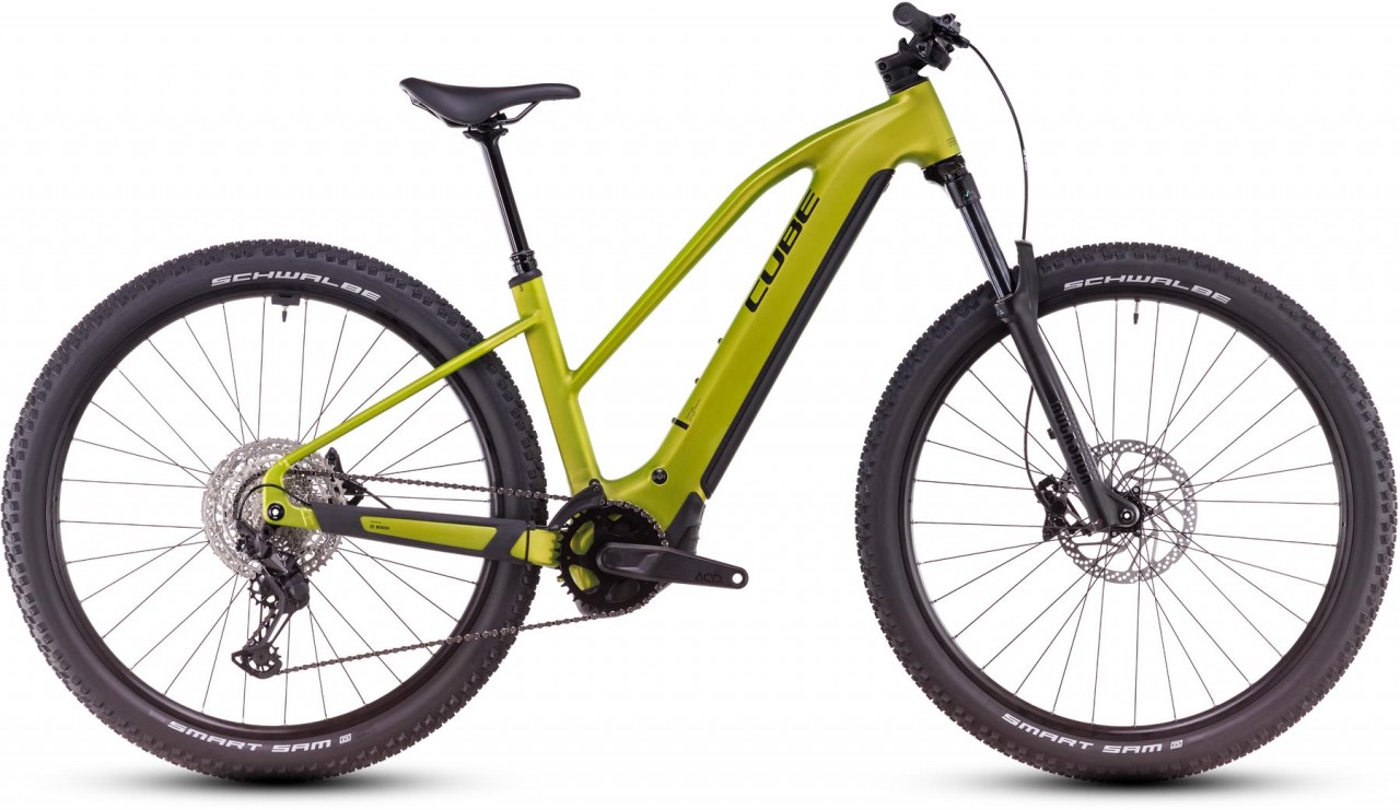 Cube Reaction Hybrid Race 800 lizard n black 2025 - E-Bike Hardtail Mountainbike per Donne