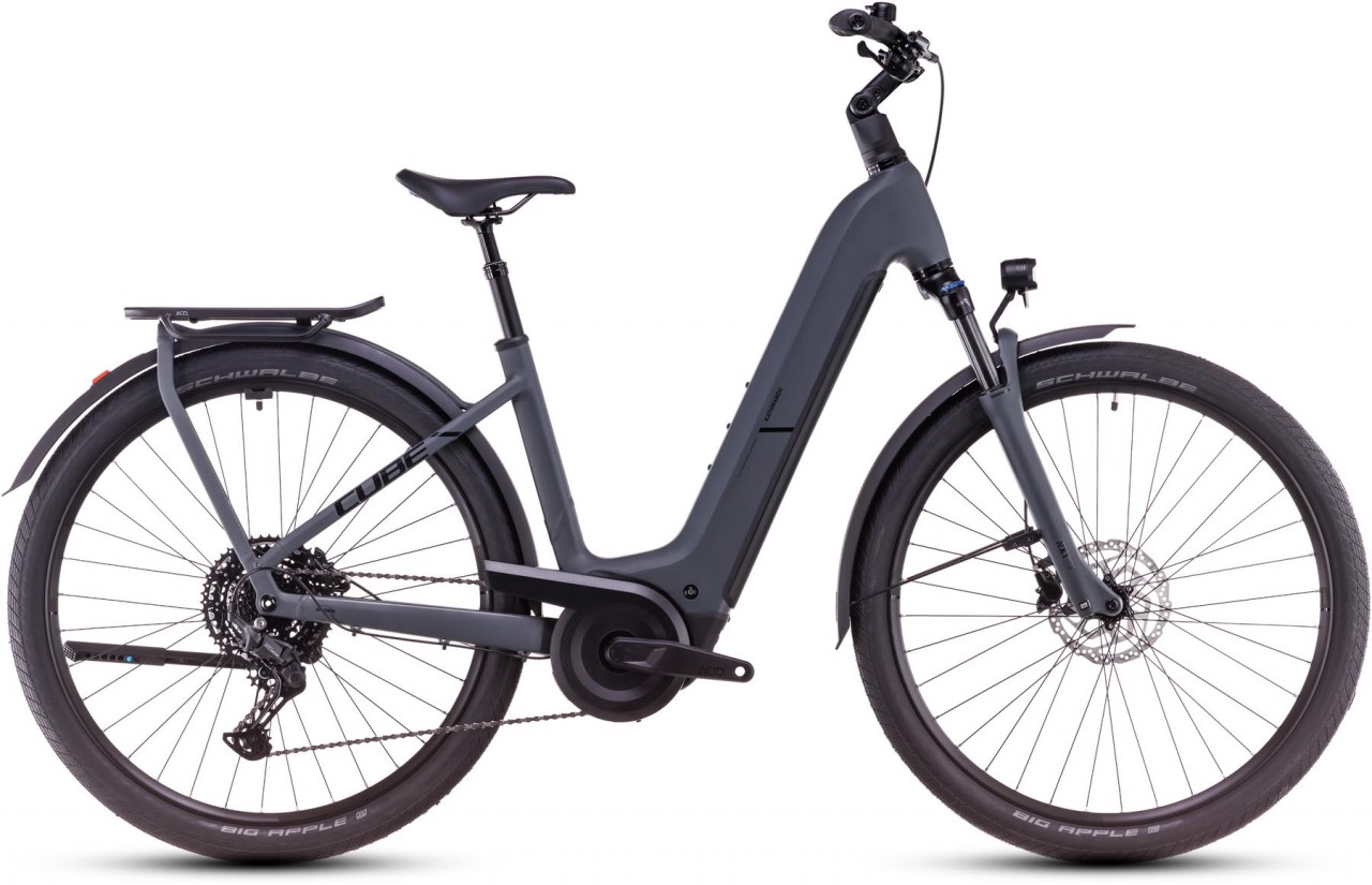 Cube Kathmandu Hybrid ONE 800 shadowgrey n black 2025 - E-Bike da Trekking per principianti