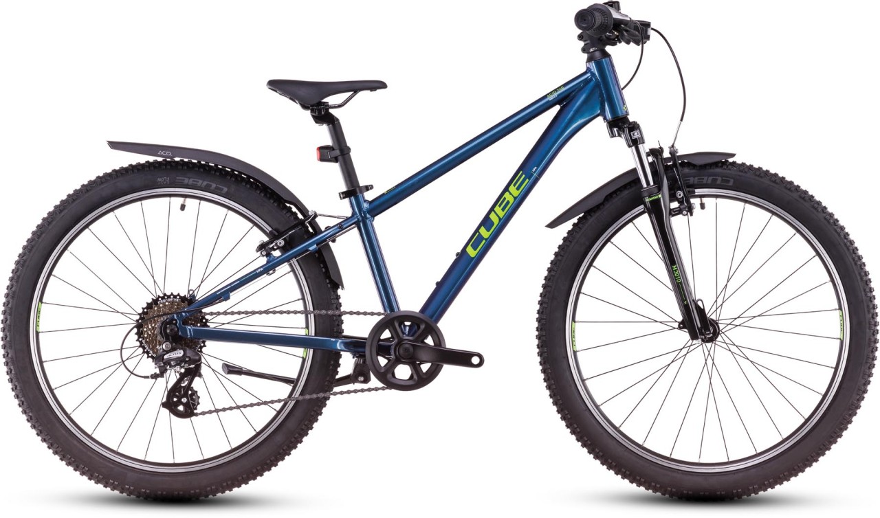 Cube Acid 240 Allroad deepcobalt n apple 2025 - Bici per bambini 24 pollici