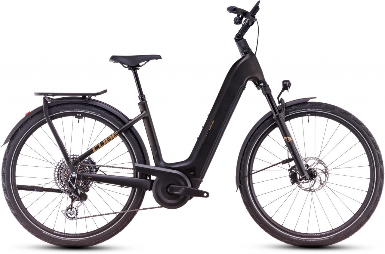 Cube Kathmandu Hybrid SLT 800 golddust n black 2025 - E-Bike da Trekking per principianti