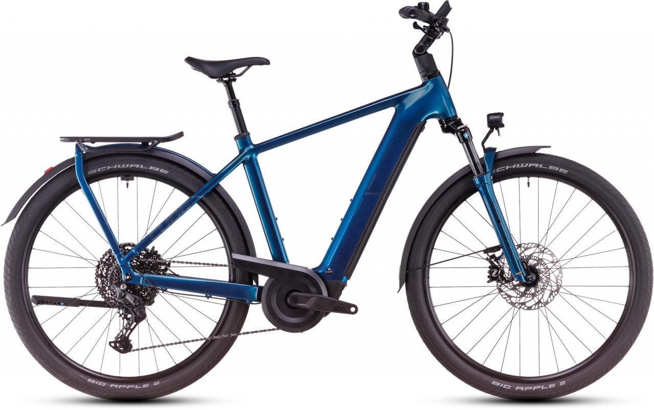 Cube Kathmandu Hybrid EX 800 electricblue n chrome 2025 - E-Bike da Trekking per Uomini