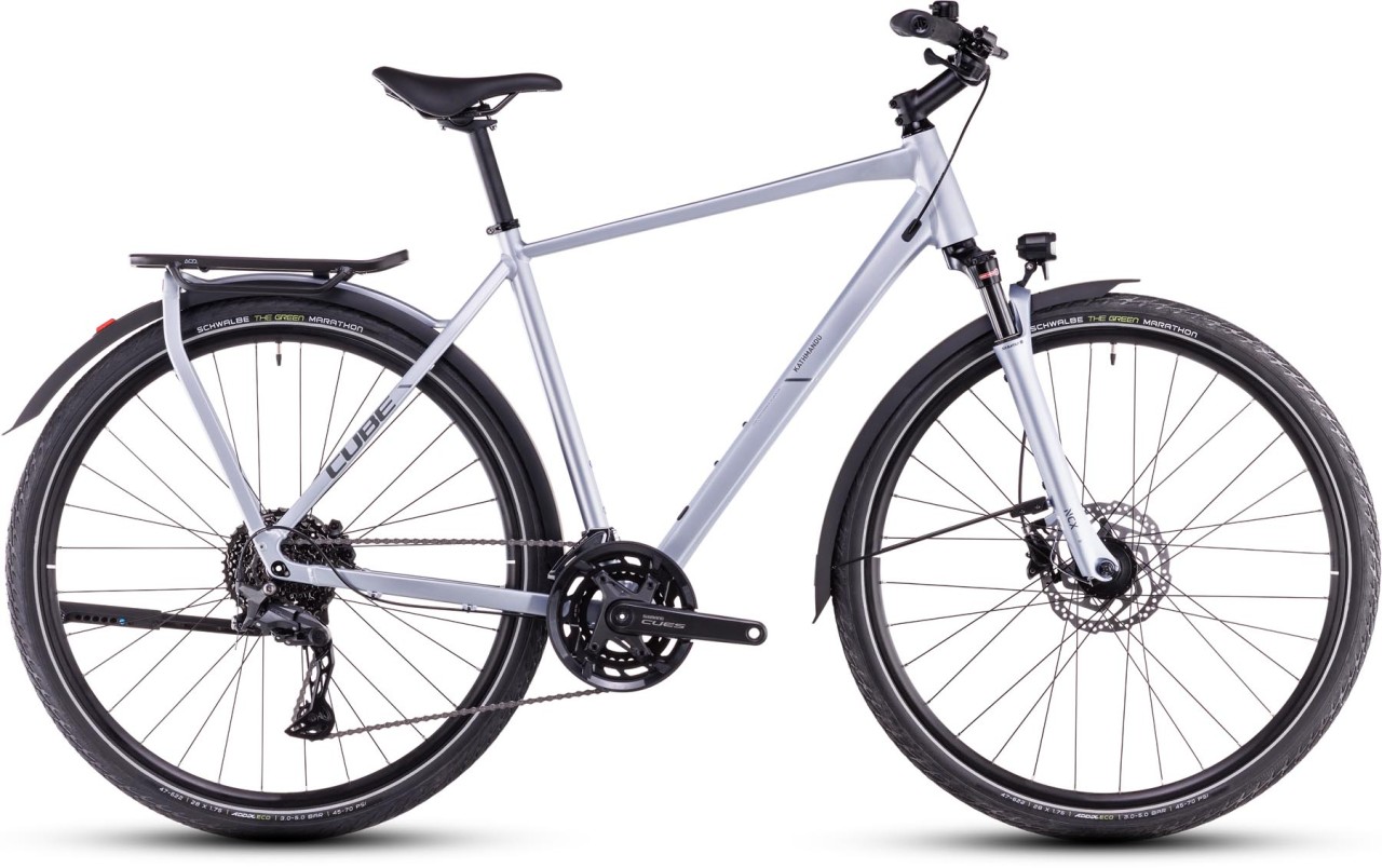 Cube Kathmandu Pro silverblue n grey 2025 - Bici da Trekking per Uomini