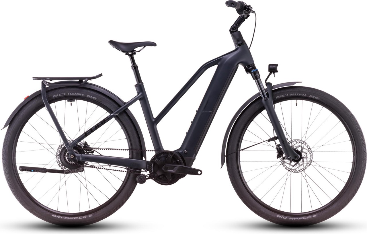 Cube Kathmandu Hybrid Comfort Pro night n chrome - E-Bike da Trekking per Donne